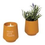 Custom Modern Sprout® Rooted Candle - Mustard-Lavender