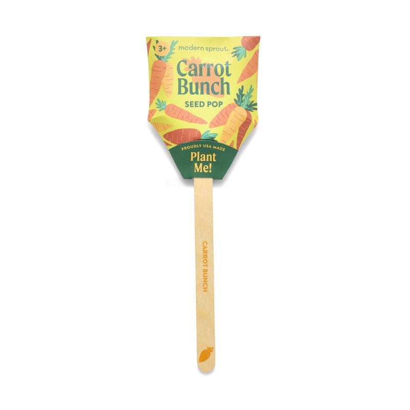 Custom Modern Sprout Garden Seed Pop - Carrot Bunch - 1