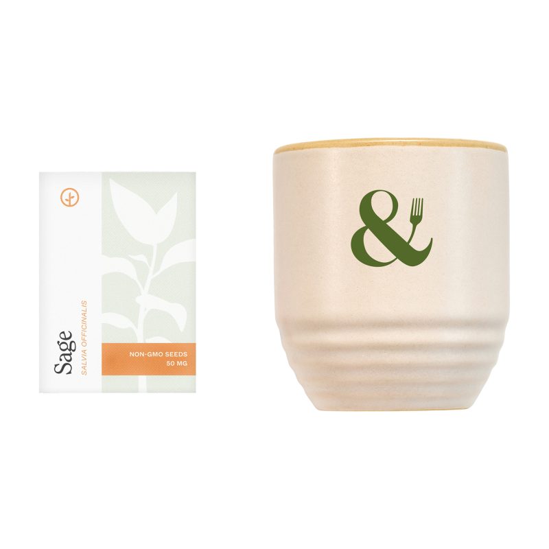 Custom Modern Sprout® Garden Vibes Candle/Planter - Golden Moments-Sage - 4