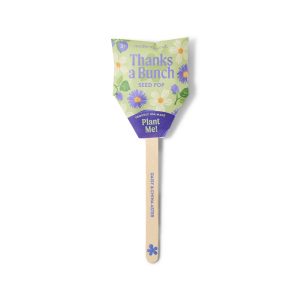 Custom Modern Sprout Flower Seed Pop - Thanks a Bunch