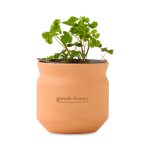 Custom Modern Sprout Tiny Terracotta Lucky to Have You - Terracotta